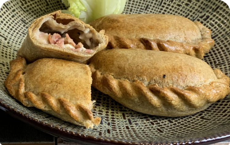 Empenadas à la farine de drêche de bière
