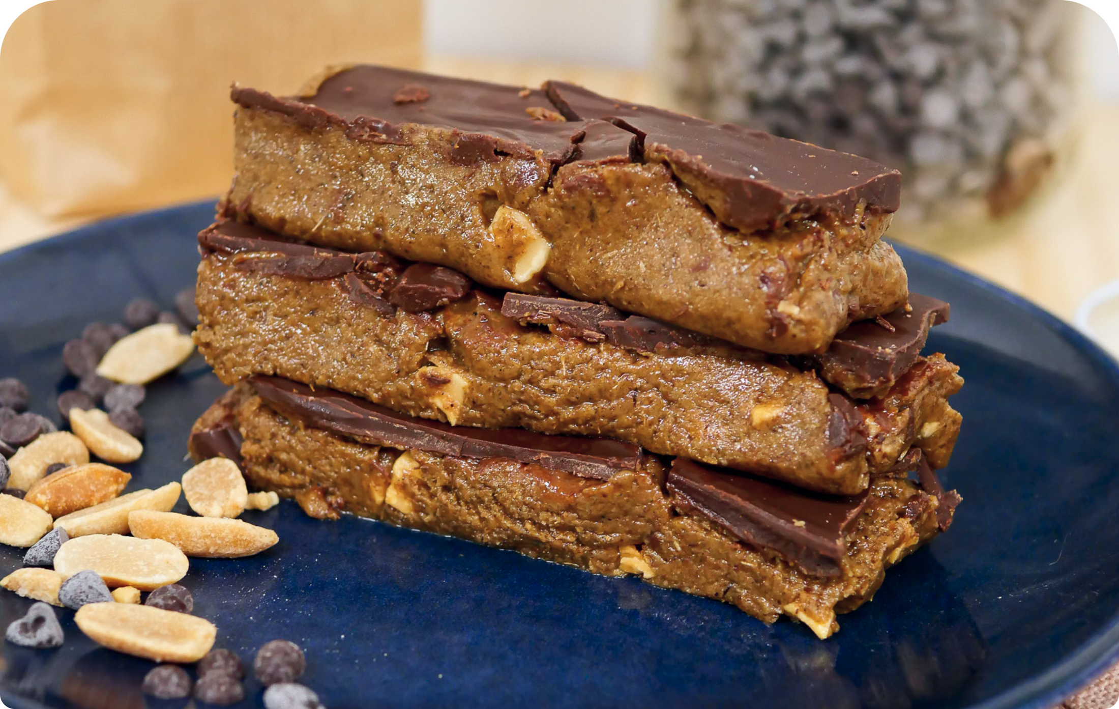 Barres protéinées au beurre de cacahuètes Recipe