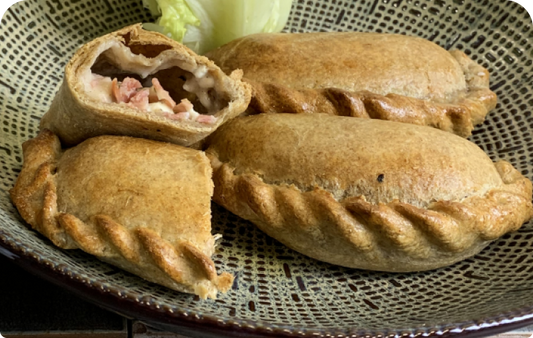 Empenadas à la farine de drêche de bière