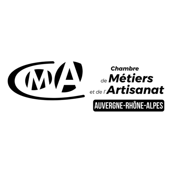 Logo de la Chambre de métiers et de l'artisanat auvergne rhône alpes en noir